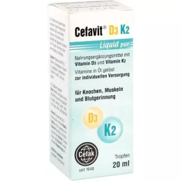 CEFAVIT D3 K2 Υγρές καθαρές σταγόνες για χρήση από το στόμα, 20 ml