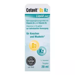 CEFAVIT D3 K2 Υγρές καθαρές σταγόνες για χρήση από το στόμα, 20 ml