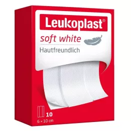 LEUKOPLAST μαλακοί λευκοί σοβάδες 6x10 cm, 10 τμχ