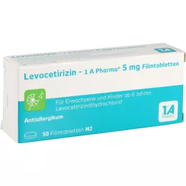 LEVOCETIRIZIN-1A Pharma 5 mg επικαλυμμένα με λεπτό υμένιο δισκία, 50 τεμάχια