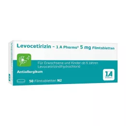 Λεβοσετιριζίνη – 1 A Pharma® 5 mg επικαλυμμένα με λεπτό υμένιο δισκία, 50 τεμ