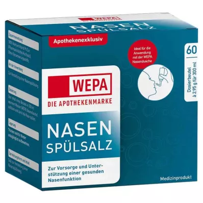 WEPA Αλάτι ρινικής έκπλυσης, 20Χ2,95 γρ WEPA Αλάτι ρινικής έκπλυσης, 20Χ2,95 γρ