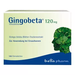 GINGOBETA 120 mg επικαλυμμένα με λεπτό υμένιο δισκία, 100 τεμάχια