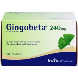 GINGOBETA 240 mg επικαλυμμένα με λεπτό υμένιο δισκία, 100 τεμάχια