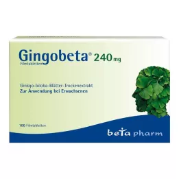 GINGOBETA 240 mg επικαλυμμένα με λεπτό υμένιο δισκία, 100 τεμάχια
