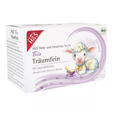 H&amp;S Βιολογικό βρεφικό και παιδικό τσάι Träumefein φίλτρο σακουλάκι, 20Χ1,2 γρ