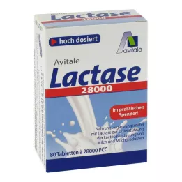 LACTASE 28.000 FCC Δισκία σε διανομέα, 80 τεμάχια