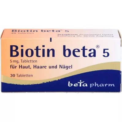 BIOTIN BETA 5 δισκία, 30 τεμάχια