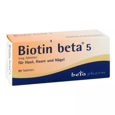 Biotin beta 5 ταμπλέτες, 90 τεμ Biotin beta 5 ταμπλέτες, 90 τεμ