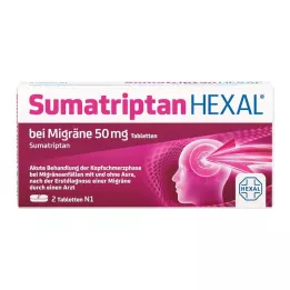 SUMATRIPTAN HEXAL για ημικρανία 50 mg δισκία, 2 τεμάχια