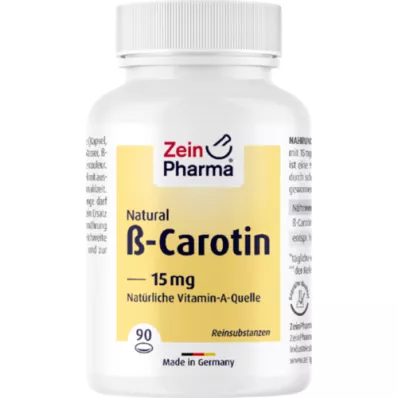 BETA CAROTIN NATURAL Μαλακές κάψουλες ZeinPharma 15 mg, 90 τεμάχια