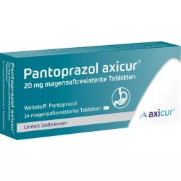 PANTOPRAZOL axicur 20 mg δισκία με εντερική επικάλυψη, 14 τεμάχια
