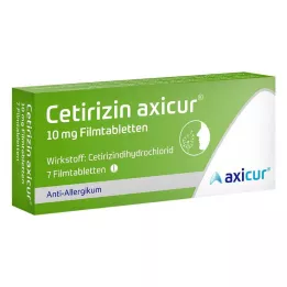 Cetirizin axicur® 10 mg επικαλυμμένα με λεπτό υμένιο δισκία, 7 τεμ