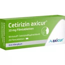 CETIRIZIN axicur 10 mg επικαλυμμένα με λεπτό υμένιο δισκία, 20 τεμάχια