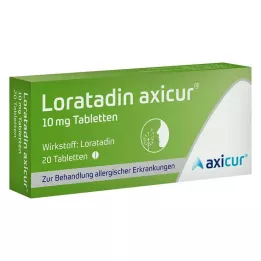 Loratadine axicur® δισκία 10 mg, 20 τεμ