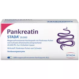 PANKREATIN STADA 20.000 σκληρές κάψουλες γαστρικού χυμού, 100 τεμάχια