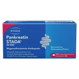 PANKREATIN STADA 20.000 σκληρές κάψουλες γαστρικού χυμού, 100 τεμάχια
