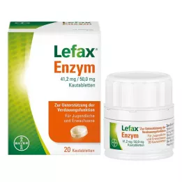 LEFAX Μασώμενα δισκία ενζύμων, 20 τεμάχια