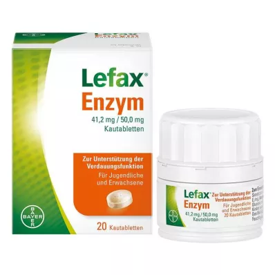 Lefax enzyme μασώμενα δισκία, 20 τεμ
