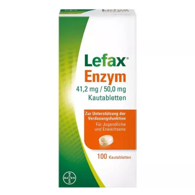 Lefax enzyme μασώμενα δισκία, 100 τεμ