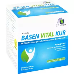 BASEN VITAL KUR συν βιταμίνη D3+K2 σε σκόνη, 60 τεμάχια