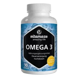 OMEGA-3 1000 mg EPA 400/DHA 300 κάψουλες υψηλής δόσης, 90 τεμάχια