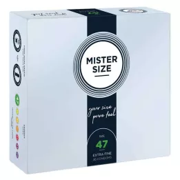MISTER Προφυλακτικά μεγέθους 47, 36 τεμάχια