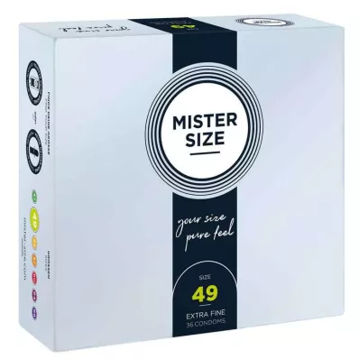 MISTER Προφυλακτικά μεγέθους 49, 36 τεμάχια MISTER Προφυλακτικά μεγέθους 49, 36 τεμάχια