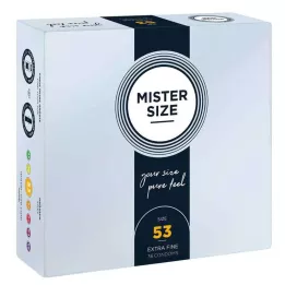 MISTER Προφυλακτικά μεγέθους 53, 36 τεμάχια