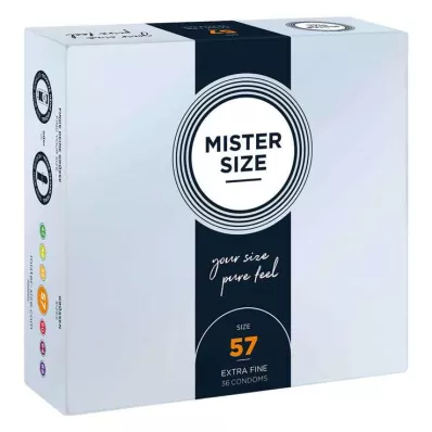 MISTER Προφυλακτικά μεγέθους 57, 36 τεμάχια