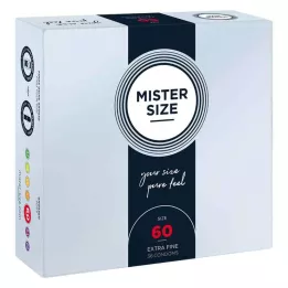 MISTER Προφυλακτικά μεγέθους 60, 36 τεμάχια