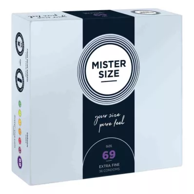 MISTER Προφυλακτικά μεγέθους 69, 36 τεμάχια