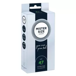 MISTER Προφυλακτικά μεγέθους 47, 10 τεμάχια