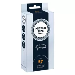 MISTER Προφυλακτικά μεγέθους 57, 10 τεμάχια