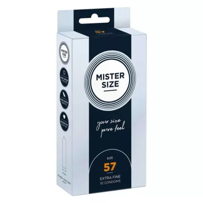 MISTER Προφυλακτικά μεγέθους 57, 10 τεμάχια MISTER Προφυλακτικά μεγέθους 57, 10 τεμάχια