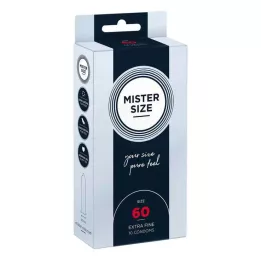 MISTER Προφυλακτικά μεγέθους 60, 10 τεμάχια