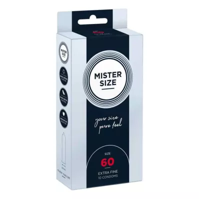 MISTER Προφυλακτικά μεγέθους 60, 10 τεμάχια