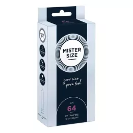 MISTER Προφυλακτικά μεγέθους 64, 10 τεμάχια