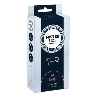 MISTER Προφυλακτικά μεγέθους 64, 10 τεμάχια MISTER Προφυλακτικά μεγέθους 64, 10 τεμάχια