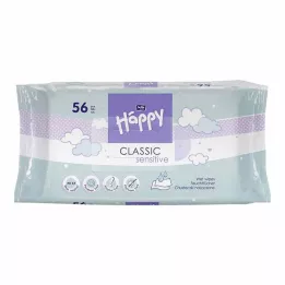 BELLA Happy Baby υγρά μαντηλάκια ευαίσθητα με κλικ, 56 τμχ