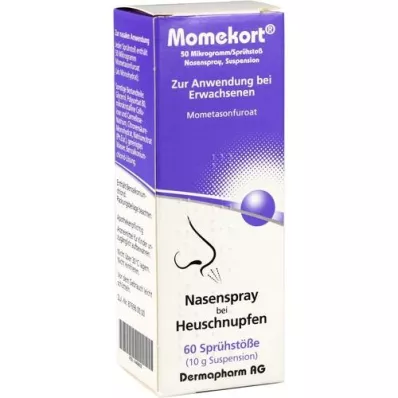 MOMEKORT 50 μg/spray εναιώρημα ρινικού σπρέι 60 ενήλικες, 10 g