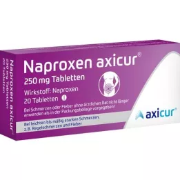 NAPROXEN axicur 250 mg δισκία, 20 τεμάχια