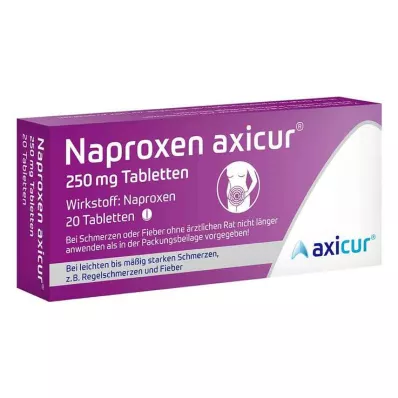 NAPROXEN axicur 250 mg δισκία, 20 τεμάχια