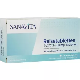 REISETABLETTEN Sanavita 50 mg δισκία, 20 τεμάχια