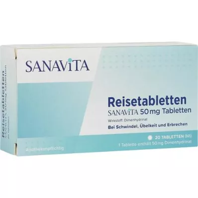 REISETABLETTEN Sanavita 50 mg δισκία, 20 τεμάχια