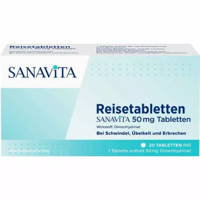 Ταξιδιωτικά δισκία Sanavita δισκία 50 mg, 20 τεμ