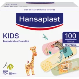 HANSAPLAST Kids Plaster Strips Univeral, 100 τεμάχια