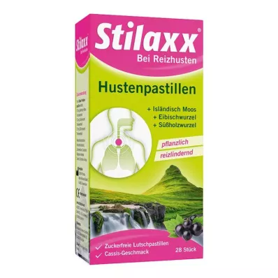 STILAXX Παστίλιες για βήχα Ισλανδικά βρύα, 28 τμχ