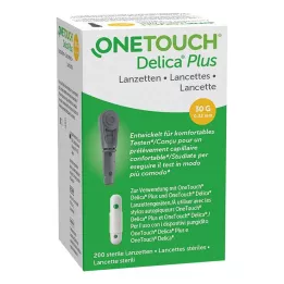 ONE TOUCH Λαντσέτες βελόνας Delica Plus, 200 τεμάχια