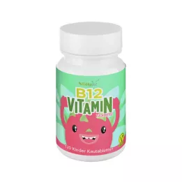 VITAMIN B12 KINDER Μασώμενες vegan ταμπλέτες, 120 τεμάχια